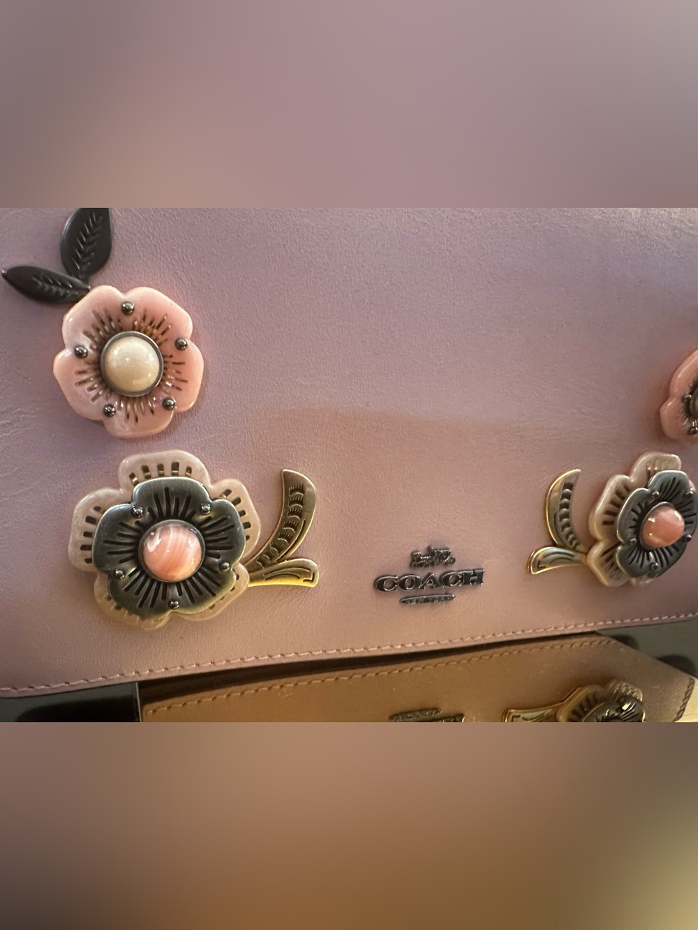 Coach Hayden Tea Rose Crossbody Rare - Picture 4 of 9